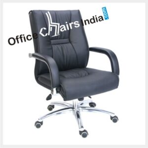 Executive leather office chair black